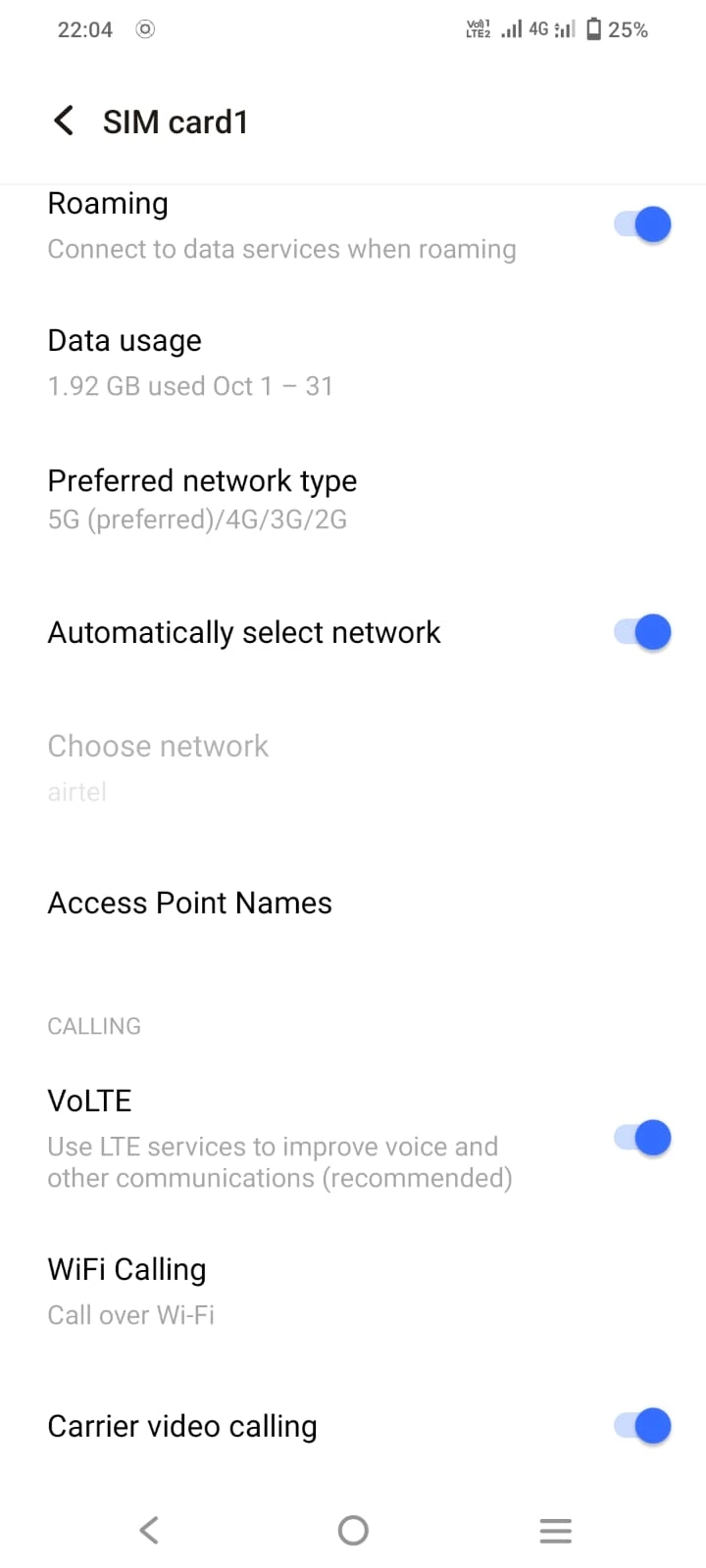 5G preferred VoLTE